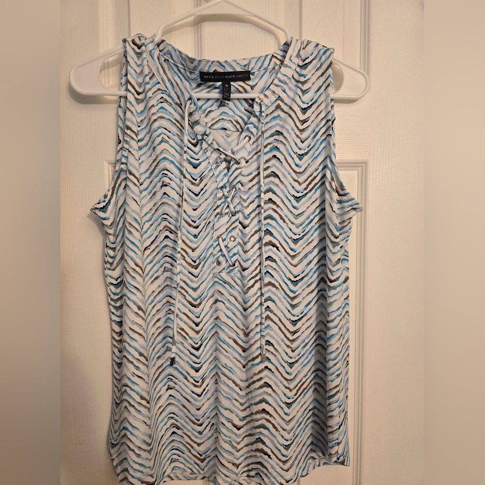 WHBM Sleeveless Blouse Sz M